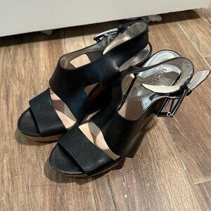 Michael Kors Josephine Wedge Heels Leather Shoes